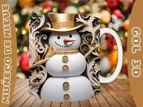 vectores plantilas NAVIDAD,FESTEJO,FESTIVIDAD,3D,MUÑECO DE NIEVE,INFLADO,